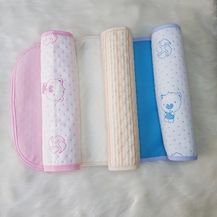 Set 2 Miếng lót chống thấm 4 lớp SIZE NHỎ (KT: 30X45cm) cho bé Cotton mềm mại, thoáng khí, siêu thấm hút, có thể giặt