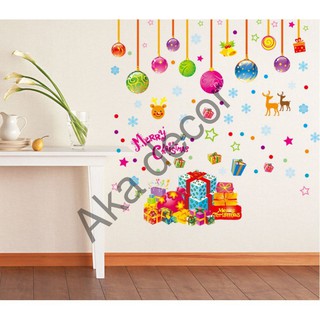 [Siêu Đẹp]  Decal trang trí noel sắc màu giáng sinh