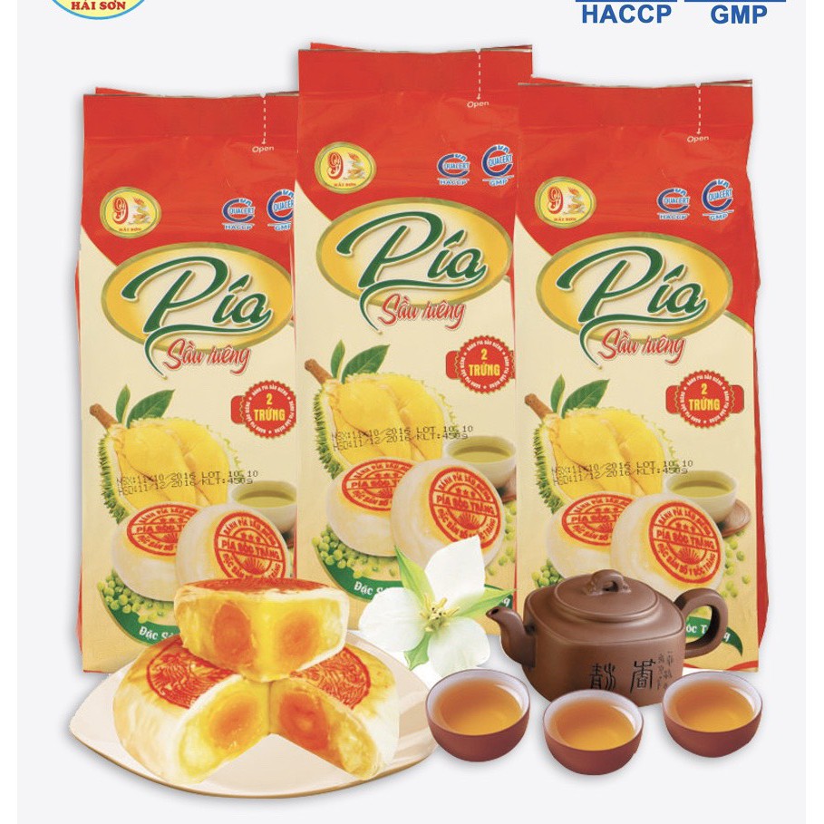 Bánh Pía Sóc Trăng Sầu Riêng Đậu Xanh 1Trứng 2Trứng Hải Sơn