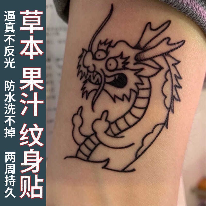 Hình Xăm Dán Trang Trí Cơ Thể Hình Hoa Quả/Rồng/Trái Cây Chống Thấm Nước Chống Nhiễm Trùng 03.21