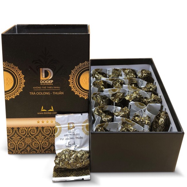 Hộp Trà Ô Long Thuần DoiDep 160g (20 túi/hộp)