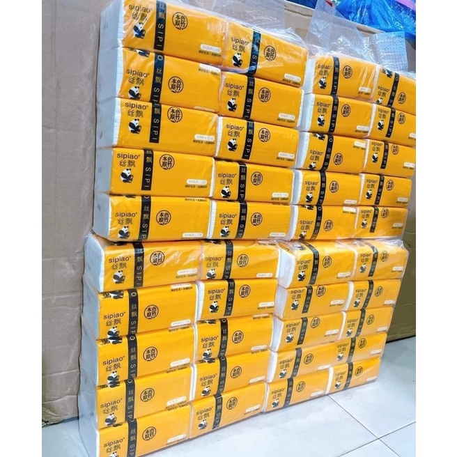 10 Cuộn giấy ăn gấu bông trúc - chính hiệu sipiao