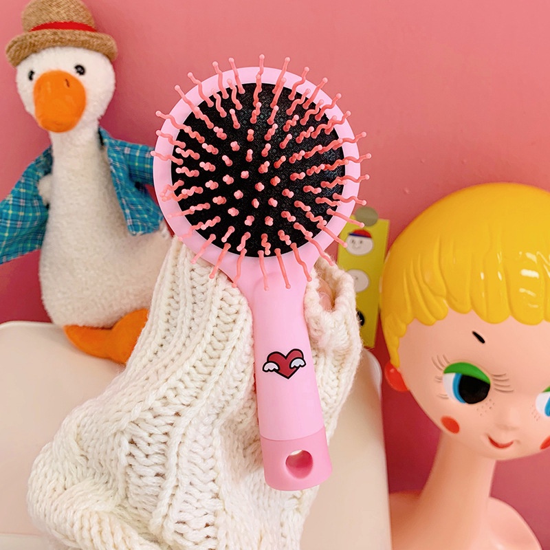 Lược gương - Lược mini bỏ túi chống rụng tóc, chải tóc xoăn, massage đầu dành cho nữ