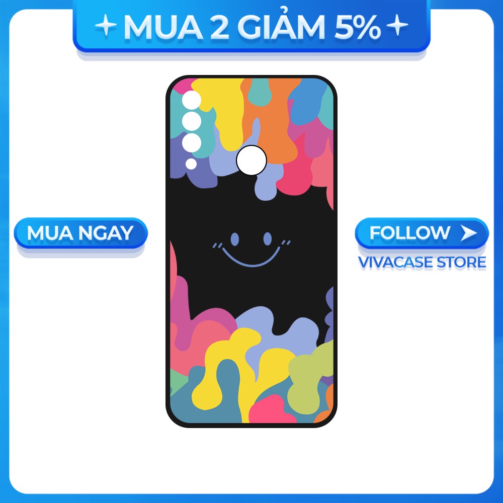 Ốp lưng Vsmart Joy 3/Joy 4/Active 3/Bee 3/Live/...dẻo đen hình Mặt cười
