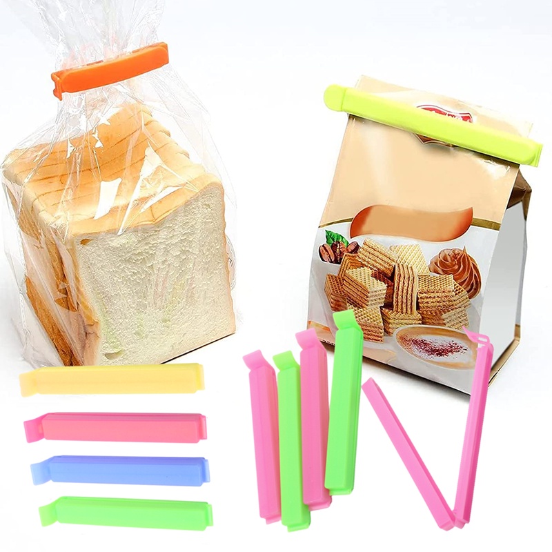 1 Kẹp Miệng Túi Thức Ăn Chống Ẩm Sáng Tạo Có Thể Tái Sử Dụng Màu Sắc Ngẫu Nhiên
