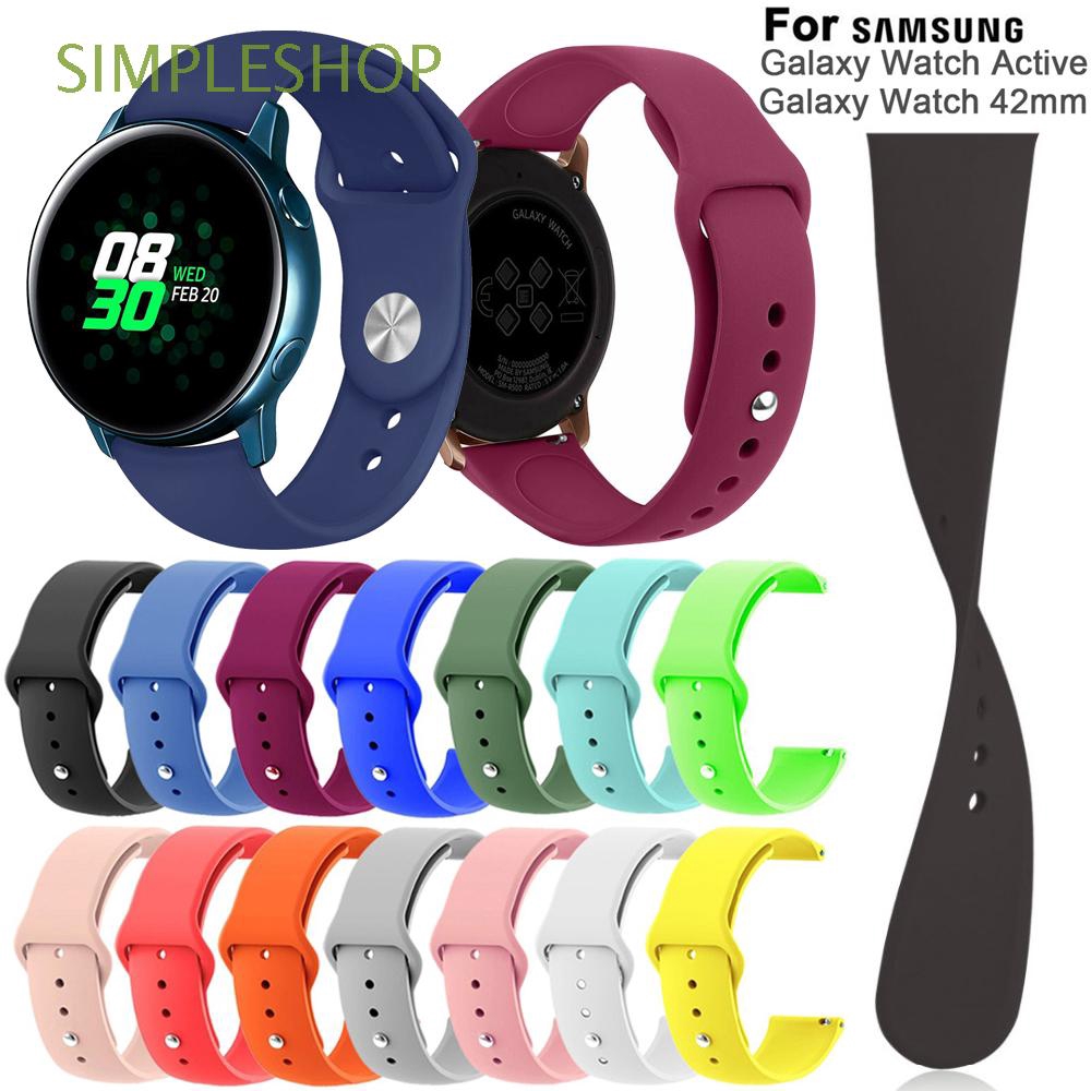 Dây đeo đồng hồ cao su mềm 42mm cho Samsung Galaxy Watch Active