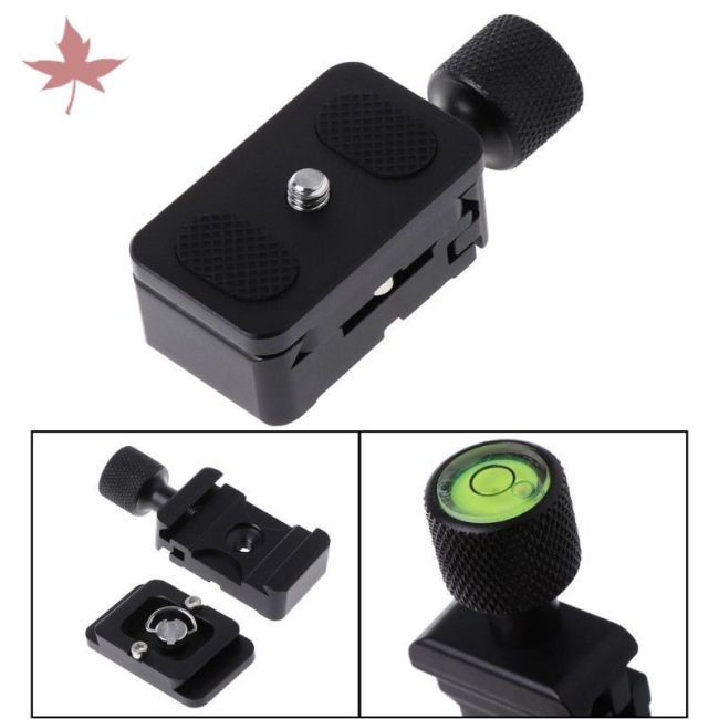 1/4 Quick Release QR Plate Clamp Adapter Mount for Camera Tripod Ball Head