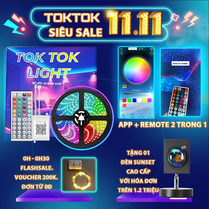 Đèn Led TikTok quay TikTok, đèn màu trang trí video clip hỗ trợ các Tiktoker đại triệu views