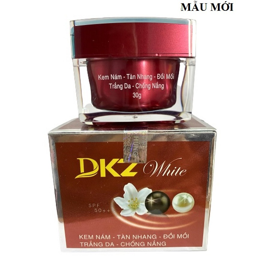 Kem DKZ White V.I.P Ngừa Nám Tàn Nhang Đồi Mồi - Dưỡng Trắng Da - Chống Nắng 30g - Hàng Chính Hãng