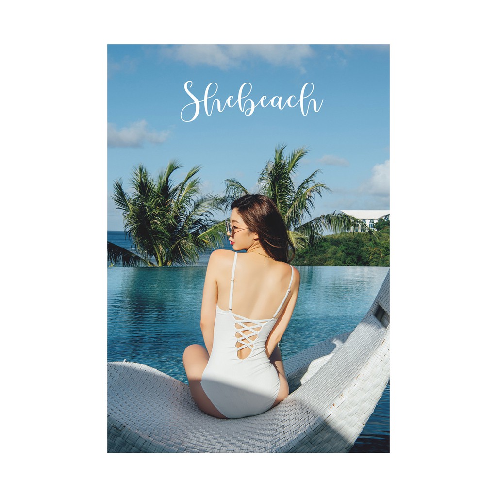 Bikini 1 mảnh màu trắng thiết kế quyến rũ cho nữ | BigBuy360 - bigbuy360.vn