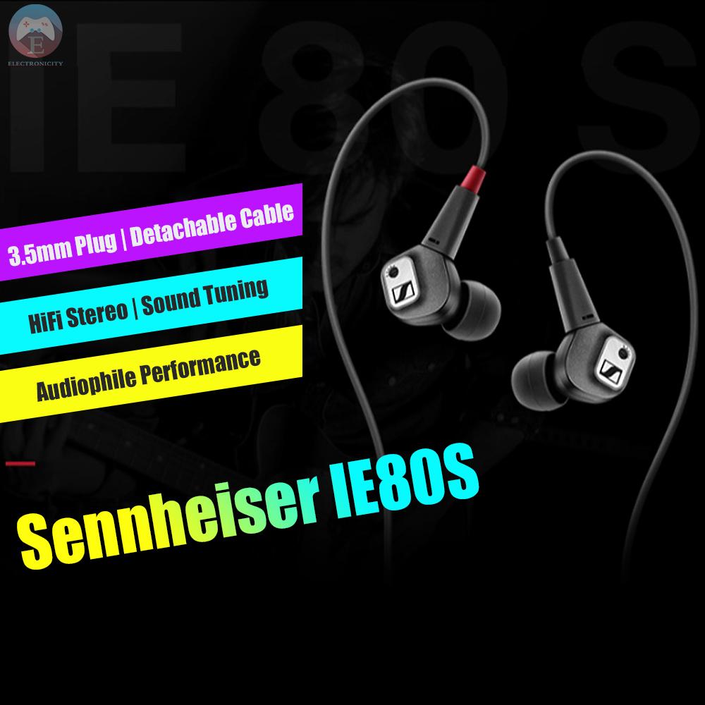 Tai Nghe Nhét Tai Sennheiser Ie80S Dây Dài 1.2m Cổng Cắm 3.5mm Cho Điện Thoại Android / Ios / Windows