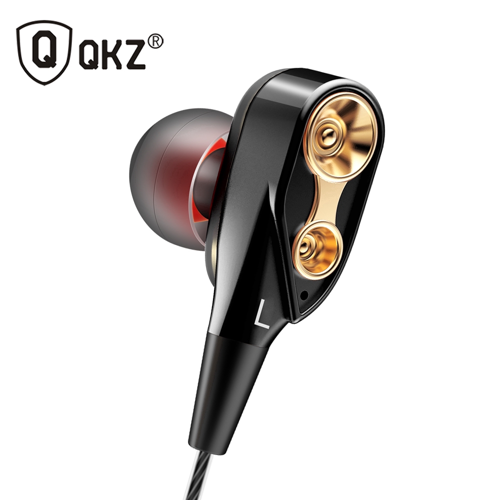 Tai nghe nhét tai QKZ CK8 HiFi lõi 4 nhân có tích hợp microphone kết nối cổng 3.5mm