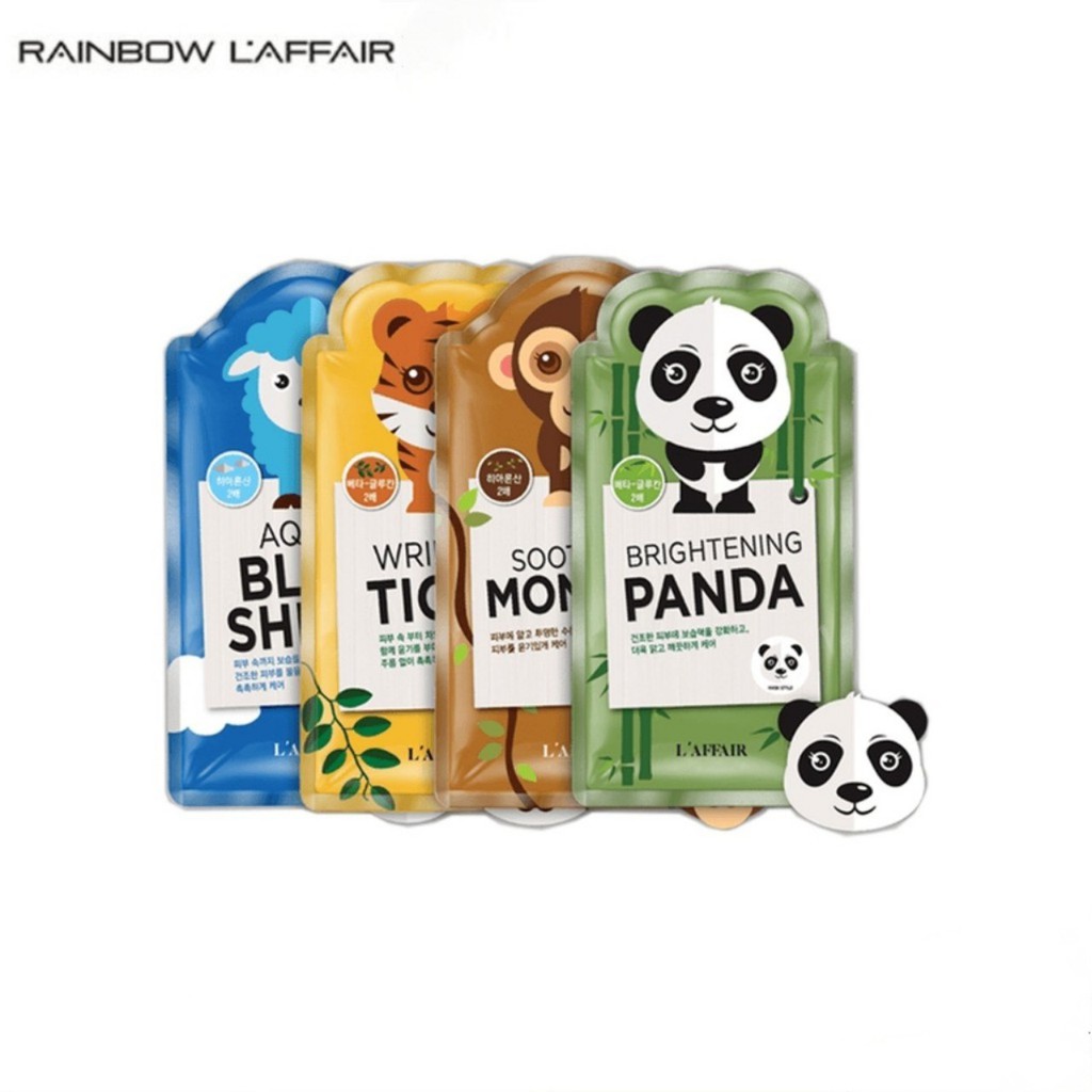 Mặt nạ dưỡng ẩm, dưỡng trắng, chống lão hóa Rainbow L'affair Animal 25ml