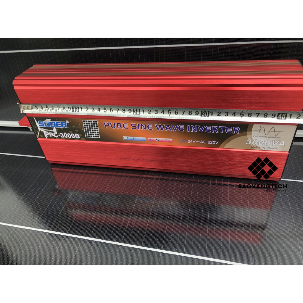 Bộ kích điện sin chuẩn 3000W SUOER - 24V sang 220V - Sóng Sine Chuẩn - Hàng Chính Hãng
