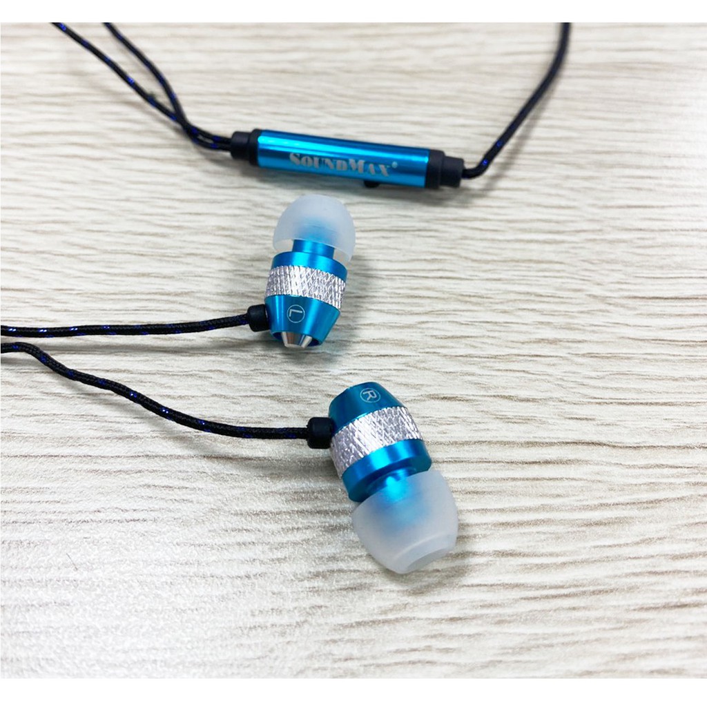 Tai nghe nhét tai SoundMax AH306S 3mW  1.2 mét- Hàng Chính Hãng.