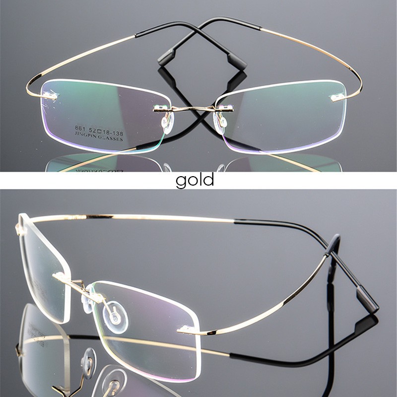 Kính cận thị gọng hợp kim titan siêu mỏng cho nam và nữ | BigBuy360 - bigbuy360.vn