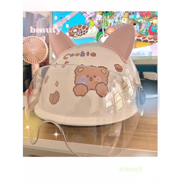 Mũ bảo hiểm tai mèo cute cực hot