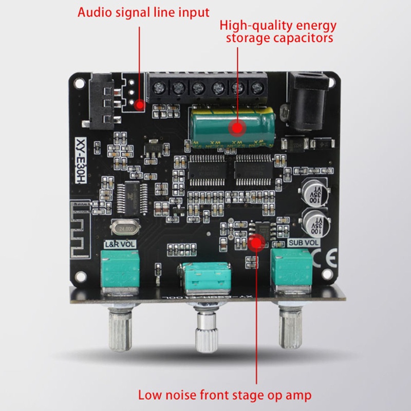 Bảng mạch khuếch đại âm thanh 15Wx2+30W