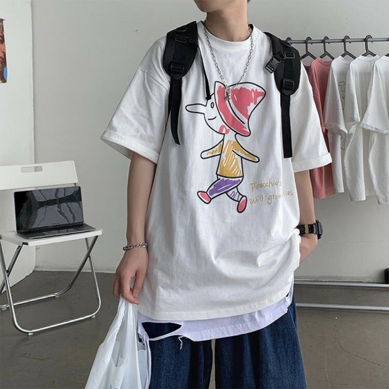 Áo thun tay lỡ Unisex Cậu nhóc