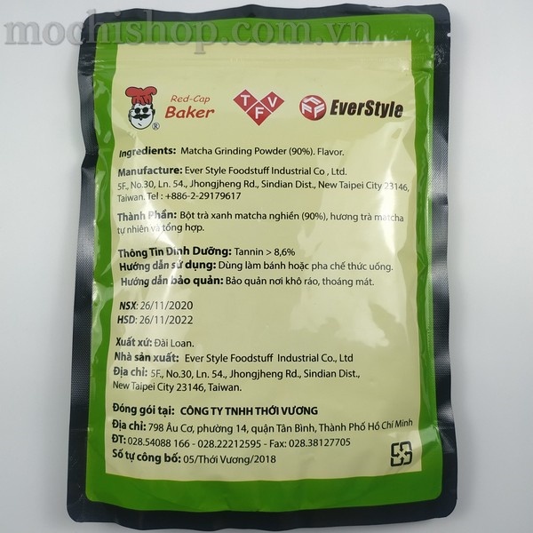 Bột trà xanh Đài Loan