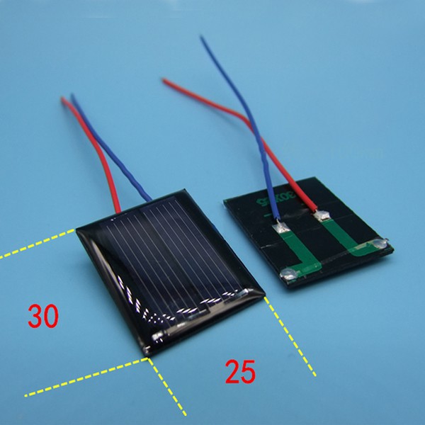 Pin năng lượng mặt trời 1V 30x25mm