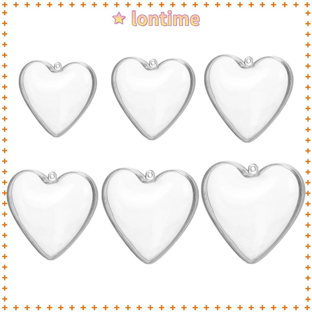 Khuôn Nhựa Acrylic Hình Trái Tim Dùng Làm Hộp Đựng Kẹo / Bom Tắm Diy