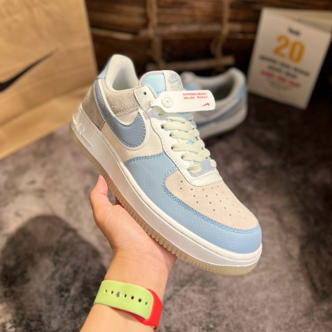 Giày Thể Thao Sneaker Af1 LV8, Af1 Panda, Af1 Viền Vàng, Af1 Dunk, Af1 Gót Xanh, Af1 Guc.ci  Xanh Tặng Tất