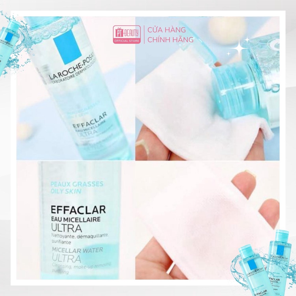 Nước Tẩy Trang La Roche-Posay Làm Sạch Sâu &amp; Kiểm Soát Bã Nhờn Cho Da Dầu Nhạy Cảm Micellar Water Ultra Oily Skin 200ml