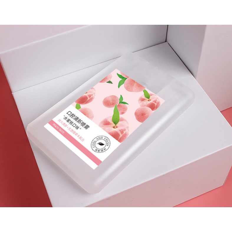 Xịt Thơm Miệng Heyxi Vị Đào, Bạc Hà Thơm Mát Xịt thơm miệng chiết xuất từ thảo dược thiên nhiên kháng khuẩn LY A45