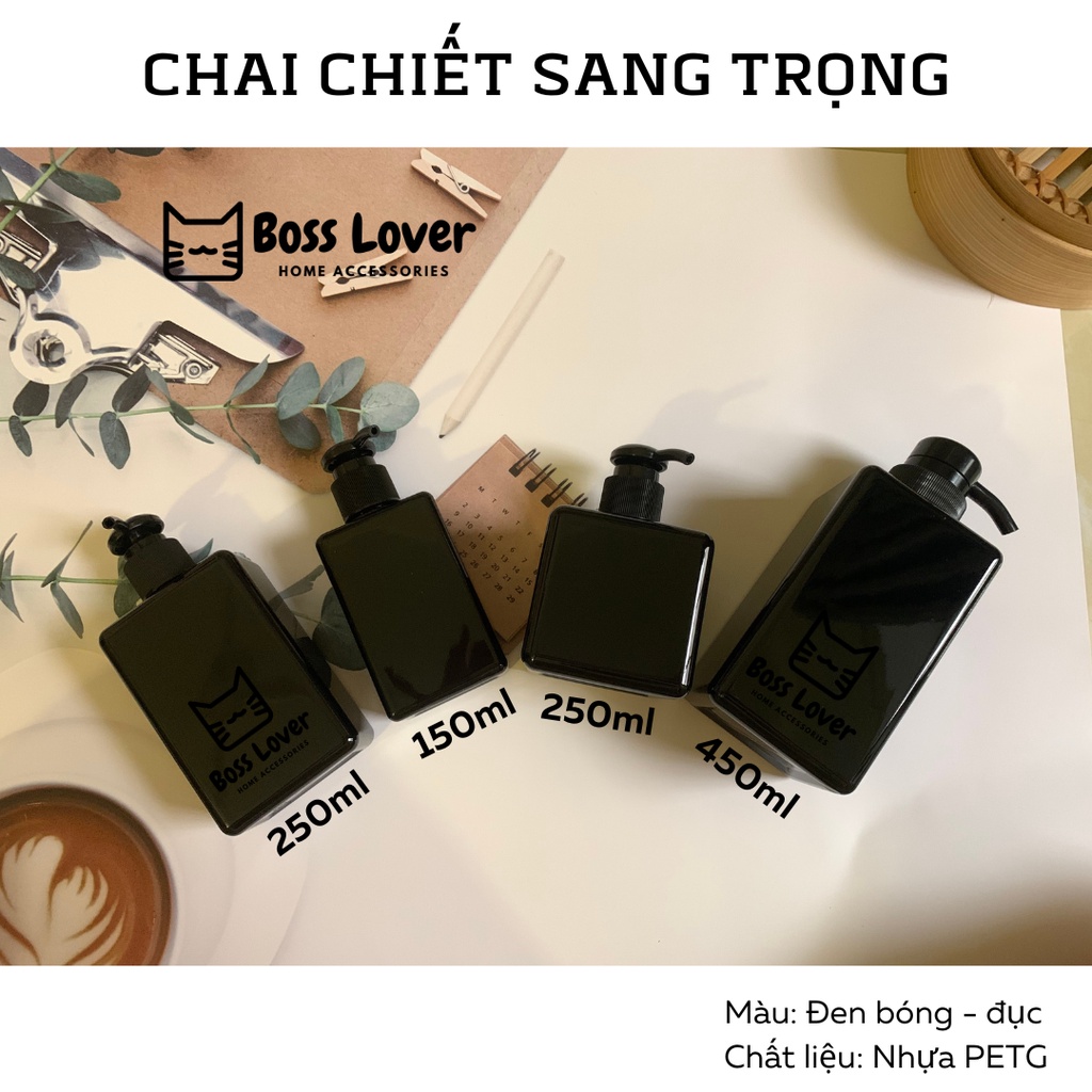 Chai chiết mỹ phẩm, dầu gội, sữa tắm, lotion màu mới sang trọng