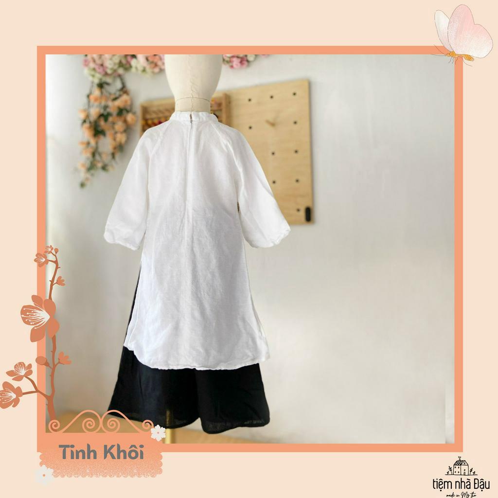 [Tiệm nhà Đậu] Tinh Khôi - Áo dài bé gái thiết kế không kèm mấn