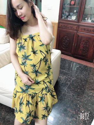 Đầm bầu 2 dây đi biển