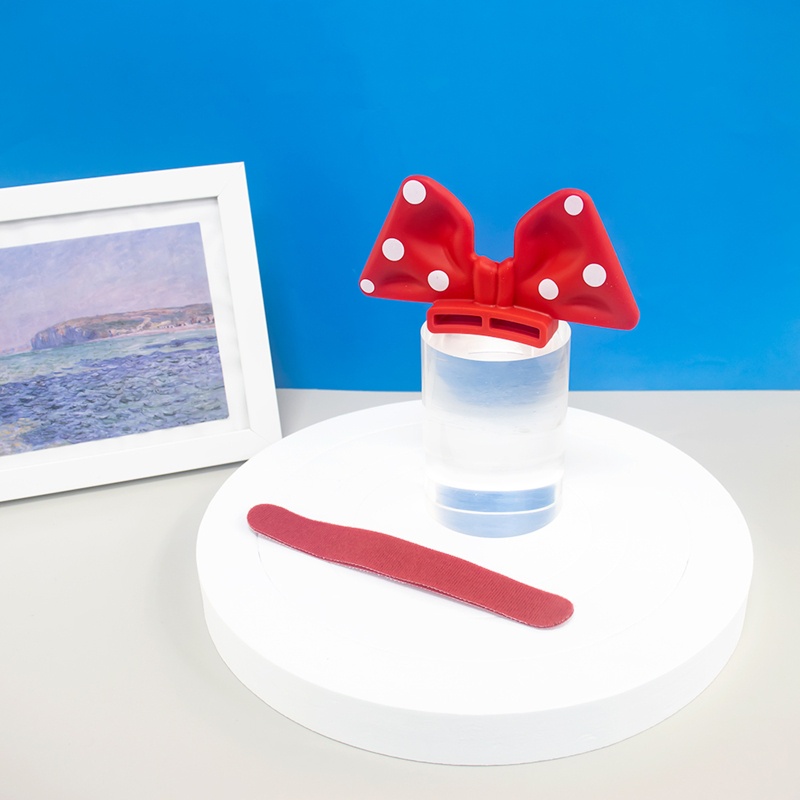 Phụ Kiện Nơ Silicone 3D Chống Nước Trang Trí Tai Nghe