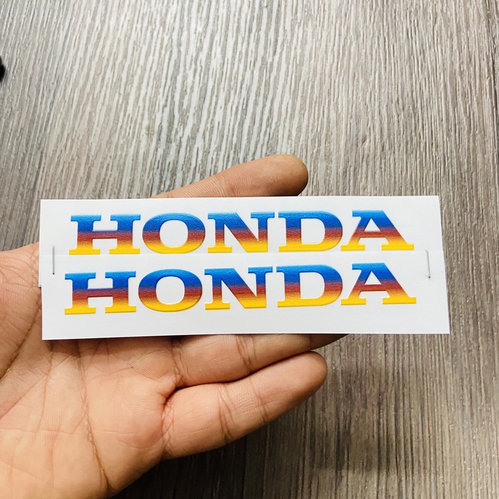 COMBO CÁNH CHIM VÀ CHỮ HONDA MÀU XANH TITAN TRANG TRÍ XE