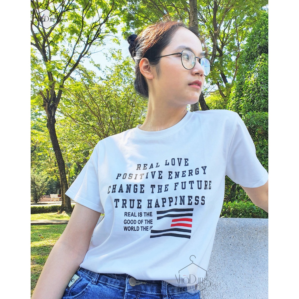 Áo thun áo phông nữ basic in họa tiết in vải thun cotton siêu mát freesize dưới 58kg