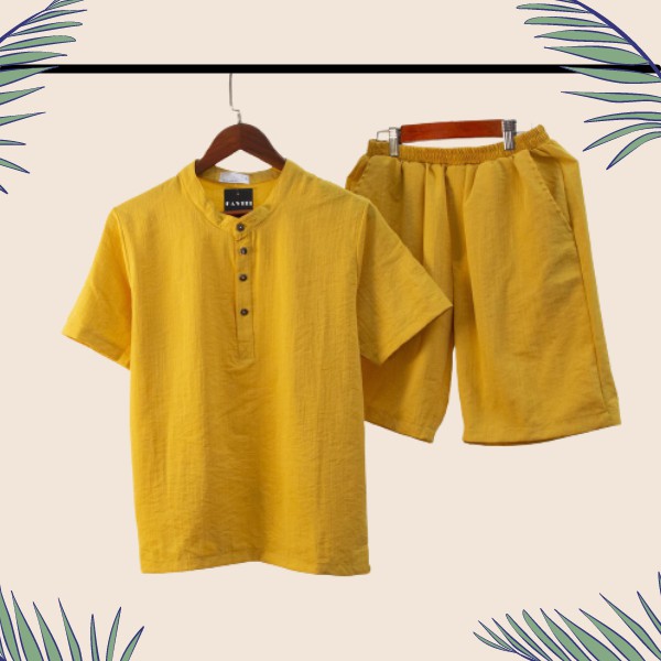 Bộ Đũi nam cổ Tàu chất vải đũi thái loại dày đẹp hàng hot trend BD33 | BigBuy360 - bigbuy360.vn