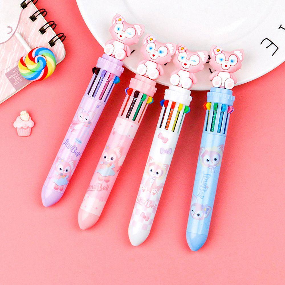 Bút Bi Nhiều Màu Họa Tiết Hoạt Hình Dễ Thương