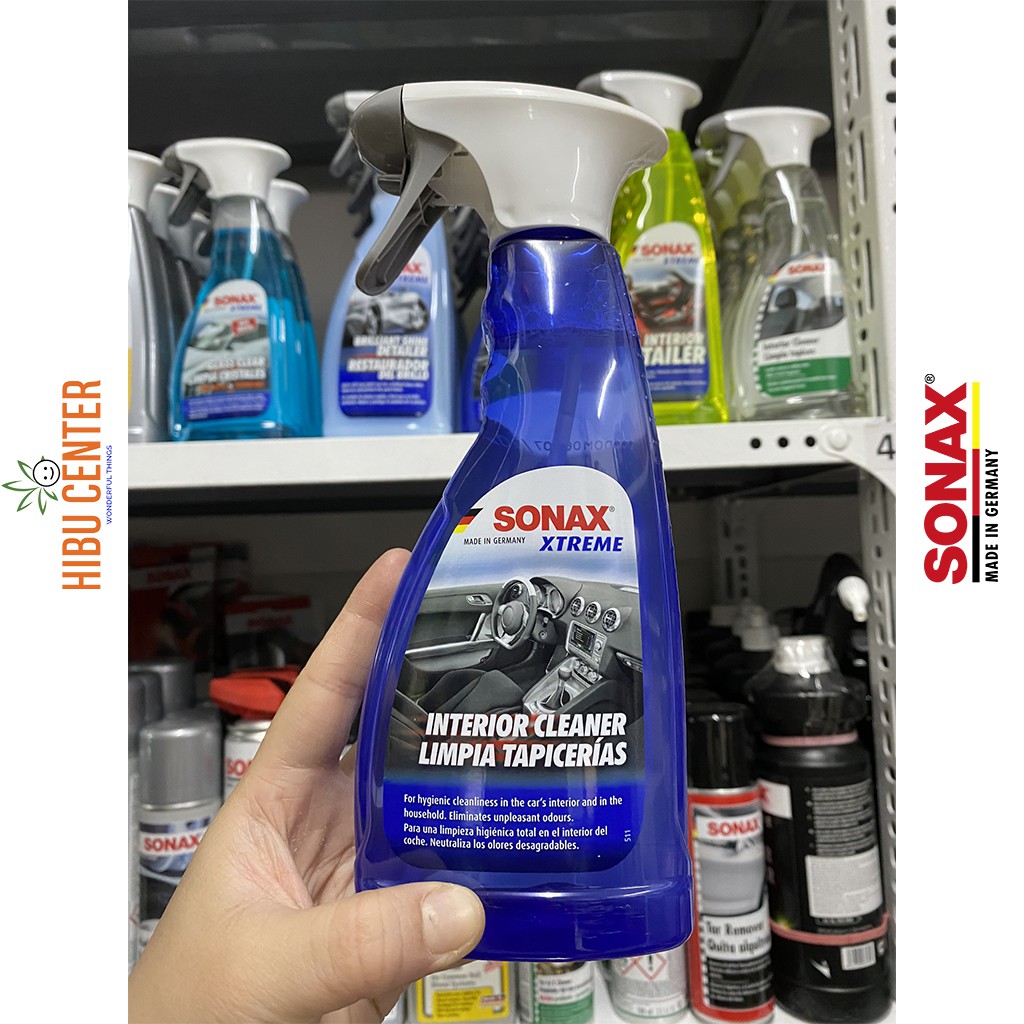 Dung Dịch Làm Sạch Khoang Nội Thất Xe Xtreme Có Khử Mùi SONAX Xtreme Interior Cleaner 221241 (500ml) Hàng Đức Chính Hãng