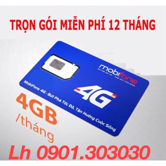 SIM 4G Mobifone [MDT250A] - MDT135A - TỐC ĐỘ CAO- TRỌN GÓI 06 - 1 NĂM