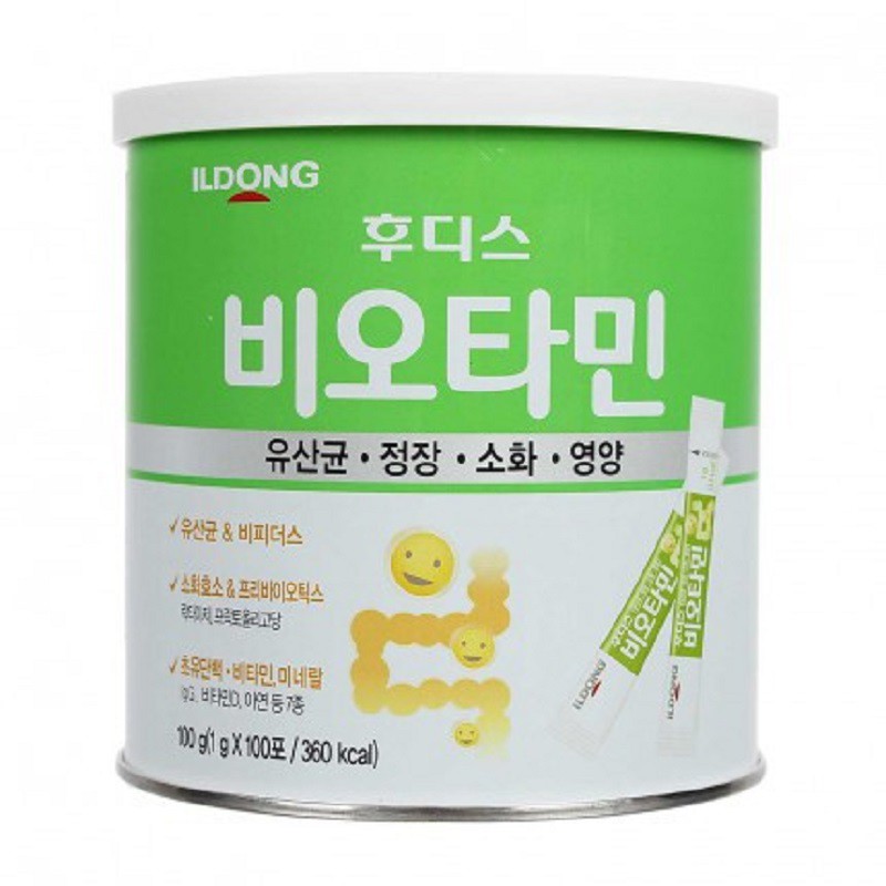 [ Giảm Giá ] Men Tiêu Hóa Vi Sinh ILdong Hàn Quốc, Hộp 100 Gói * 1g, Cao Cấp, Giúp Ăn Ngon, Tăng Cường Đề Kháng