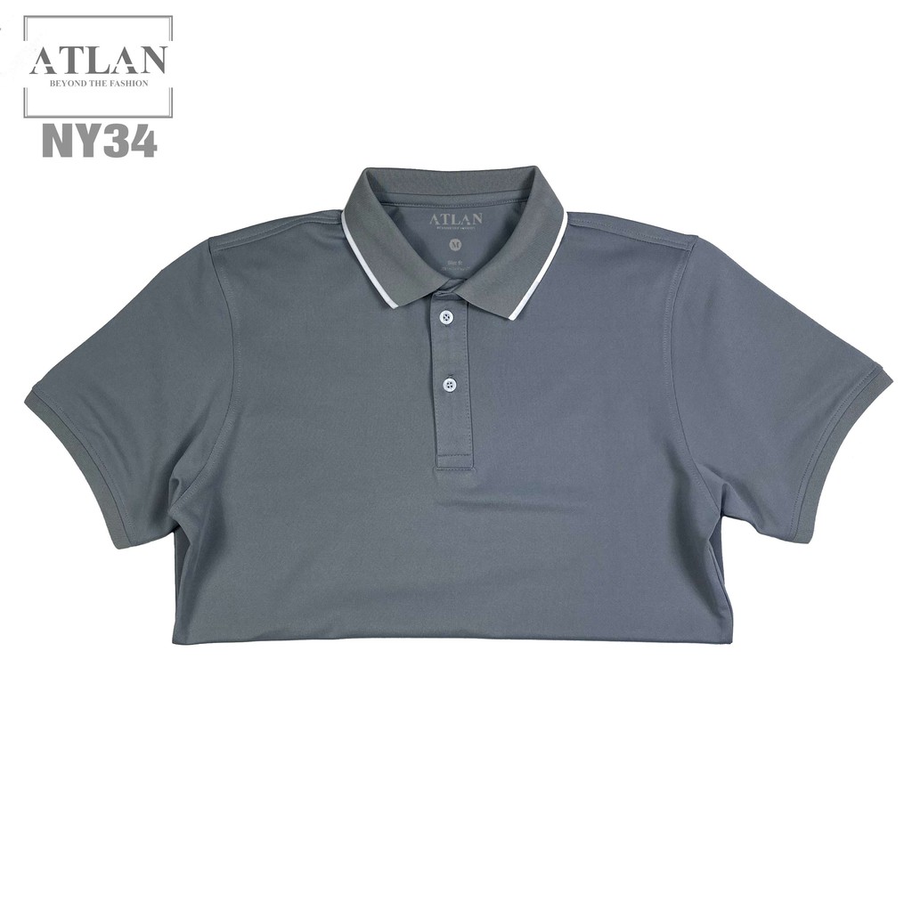 Áo Polo Nam 💖 𝘍𝘳𝘦𝘦𝘴𝘩𝘪𝘱 💖 Áo Polo Xám Lợt Sọc Trắng Vải Cotton Co Giãn 4 Chiều  - NY34 | BigBuy360 - bigbuy360.vn