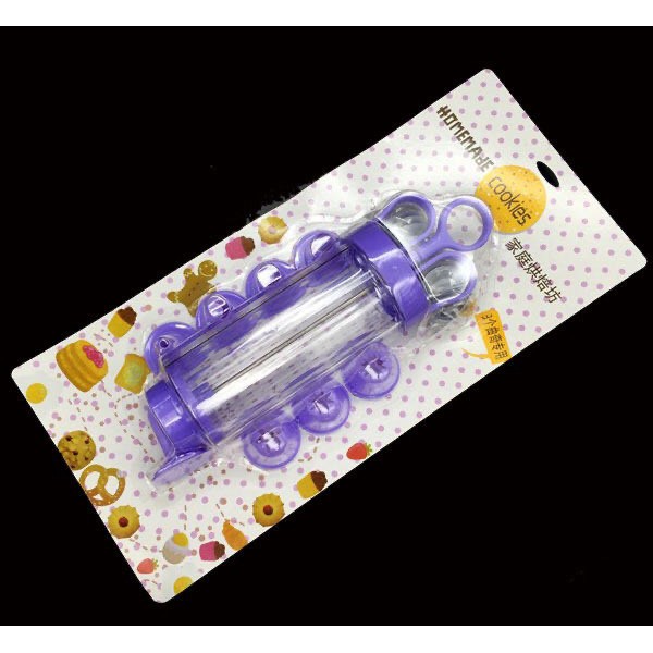 Bộ Cookies Press nhựa rẻ (10 mặt nhấn + 8 đui bắt kem)