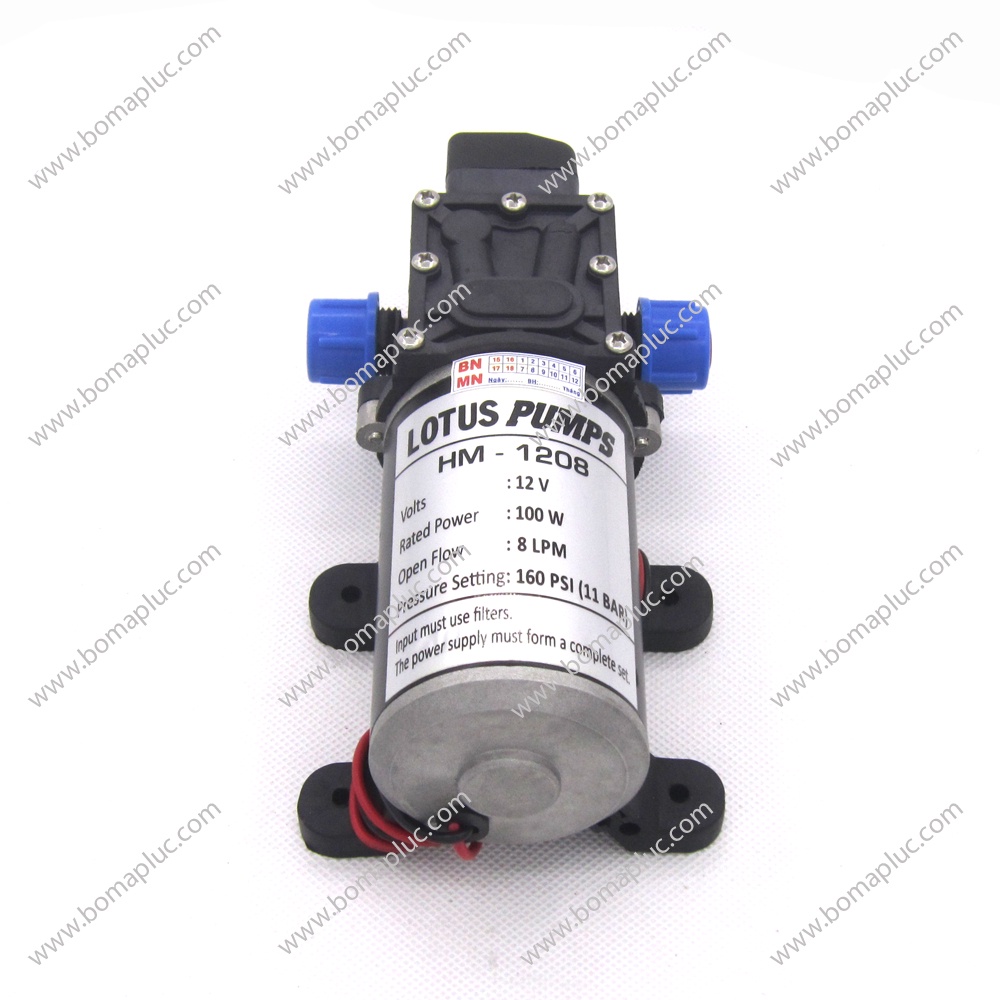 Bơm Áp Lực 12V HM-1208  | Máy bơm HM1208 12V