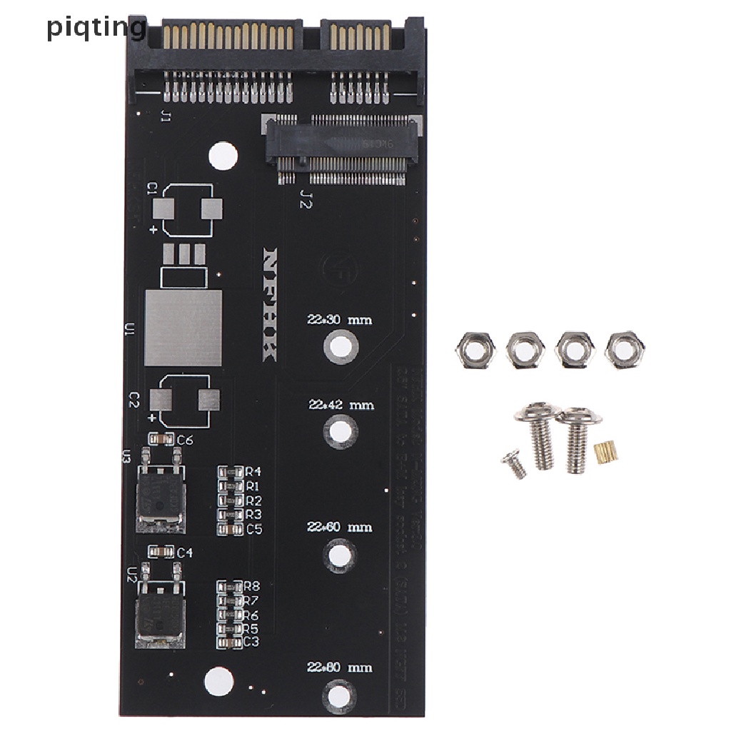 Piqt B+M key M.2 ngff ssd to m.2 sata 3 raiser m.2 to sata adapter expansion card .