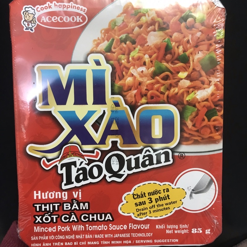 Mì xào Táo Quân hương vị thịt bằm xốt cà chua