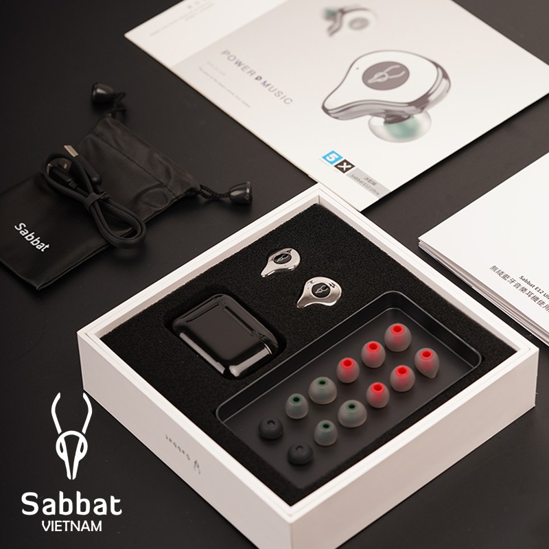 Tai nghe không dây Sabbat E12 ultra phiên bản mạ màu kim loại chính hãng