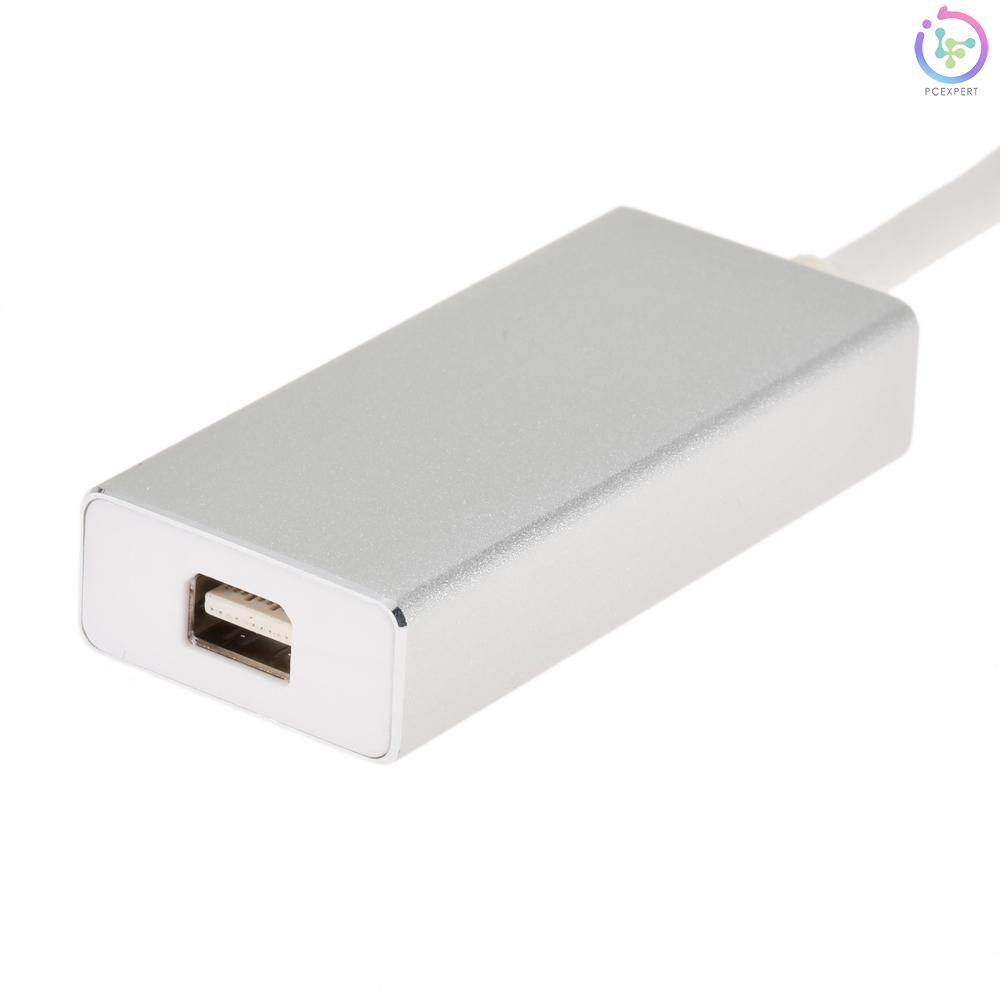 PCER♦USB 3.1 Type-C to Mini DisplayPort MDP Mini DP 1080p HDTV Hub Adapter Data Cable for New MacBoo