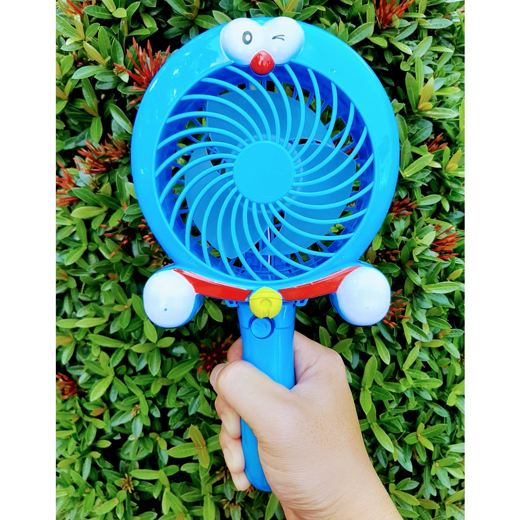 Quạt mini sạc tích điện cầm tay hình Doraemon NO.UP006A