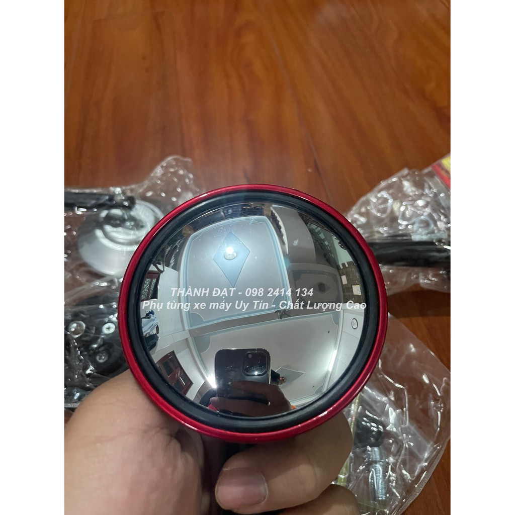 Gương kính chiếu hậu xe máy🛵FREESHIP🛵 kiểu tròn mặt gương cầu lồi