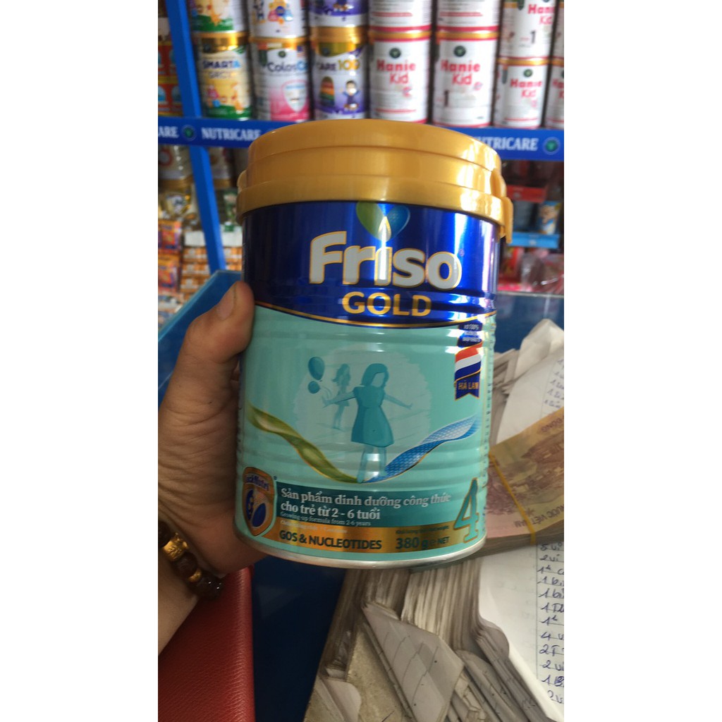 Mẫu mớiSữa bột Friso gold 4 380g dành cho trẻ từ 2-4 tuổi .